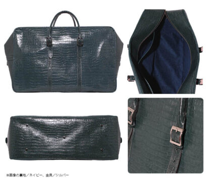 本革 ボストンバッグL  アイランドワニ【名入れ☆ロゴ入れ☆全面プリントも対応】日本製 - 画像 (3)