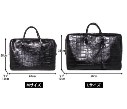 本革 ボストンバッグL  ラックスクロコ【名入れ☆ロゴ入れ☆全面プリントも対応】日本製 - 画像 (5)