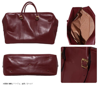 本革 ボストンバッグL  オイルスムース【名入れ☆ロゴ入れ☆全面プリントも対応】日本製 - 画像 (3)